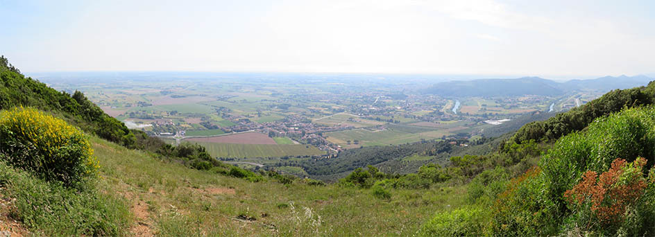 veduta su Orzignano dal sentiero 00